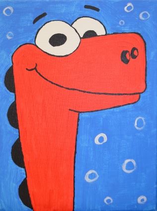 Paint and Snack dino 2017 10 