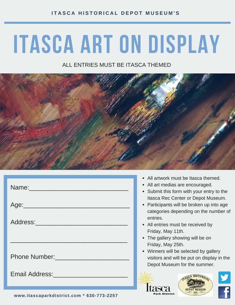 Itasca Art on Display Flyer Form 2018