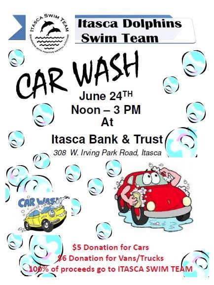 Swim Team Car Wash 2018 6 24