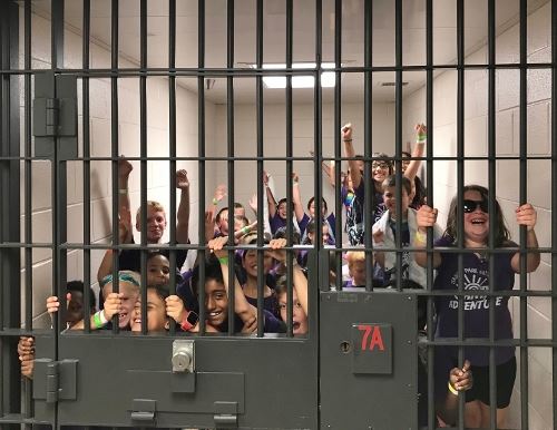 Campers in Itasca jail cell (500x386)