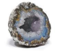 Half Cut, Purple and Blue Geode
