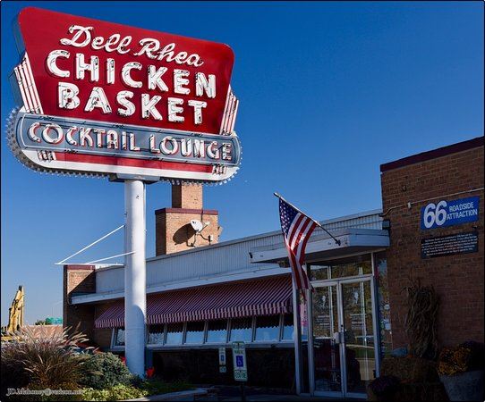 Dell Rhea Chicken Basket sign