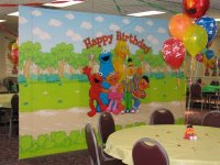 Sesame Street Themed birthday party at the Rec Center